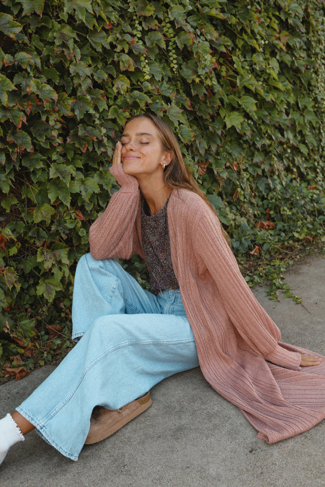 Macaron Pleated Cardigan