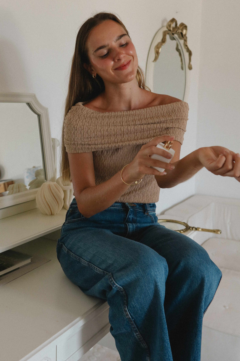 Off The Shoulder Knit Top