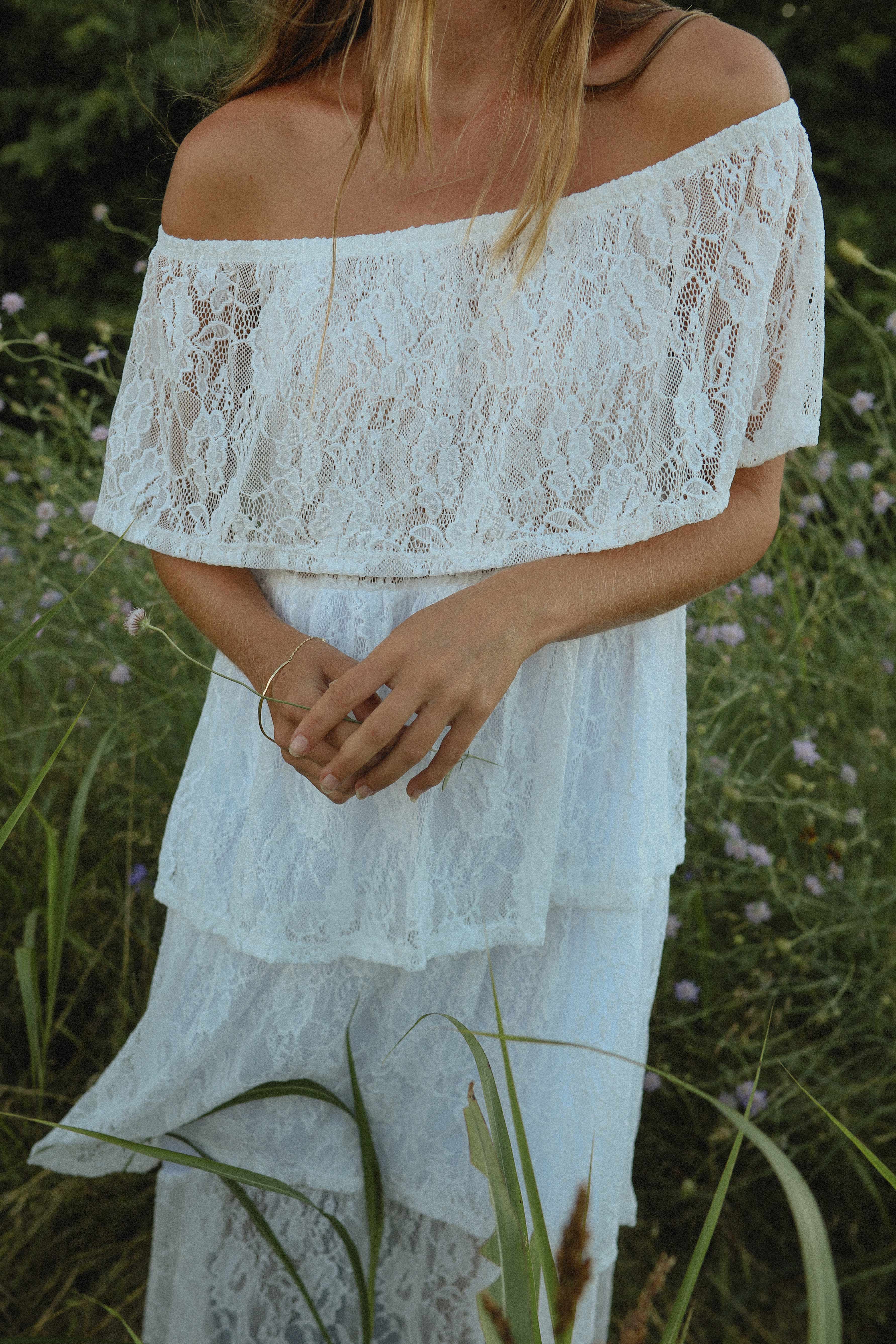 Off the Shoulder Lace Dress