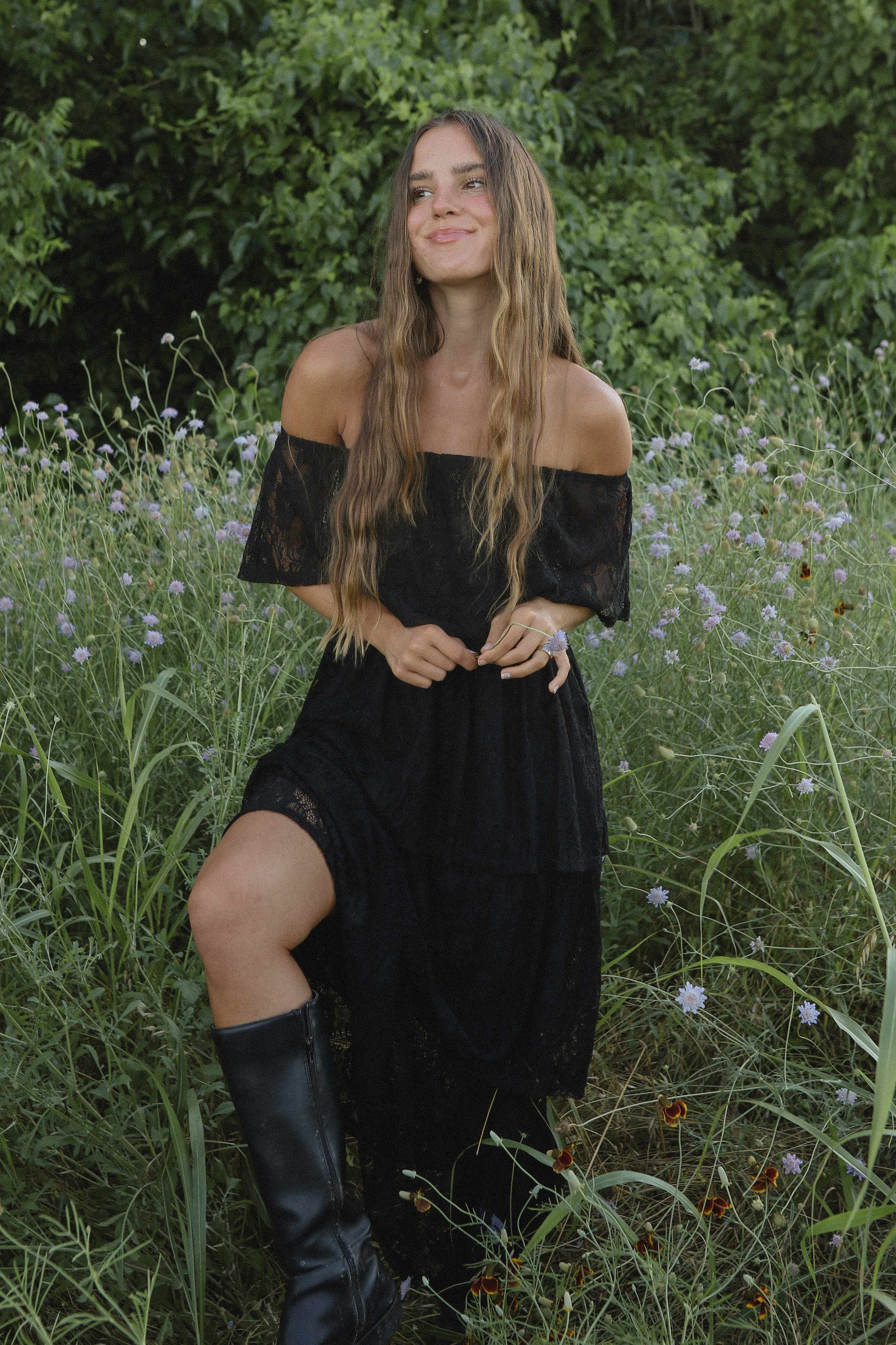 Off the Shoulder Lace Dress