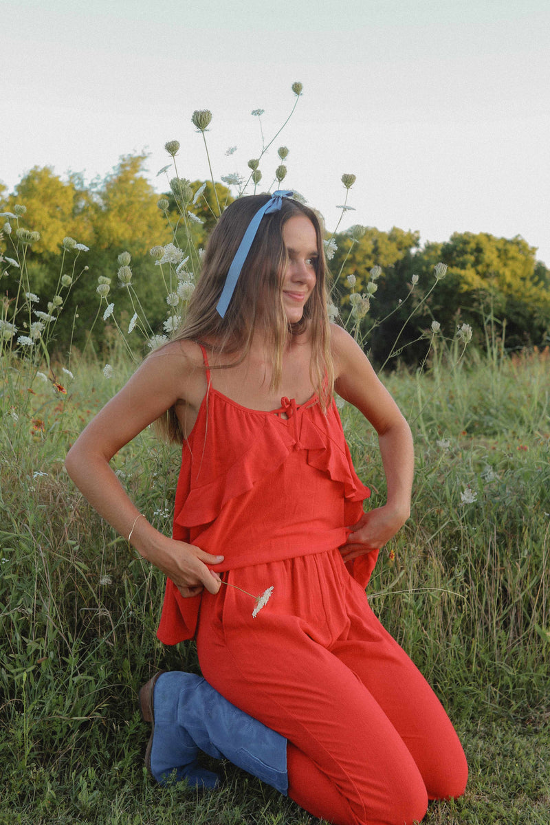 Blue Ridge Linen Top