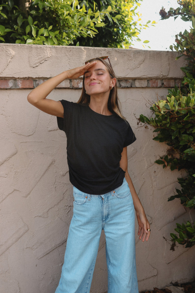 Oriana Side Ruched Top