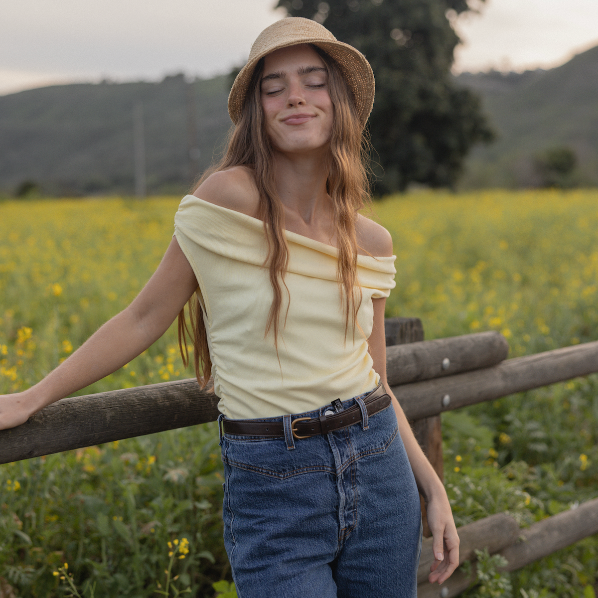 Off The Shoulder Rib Top