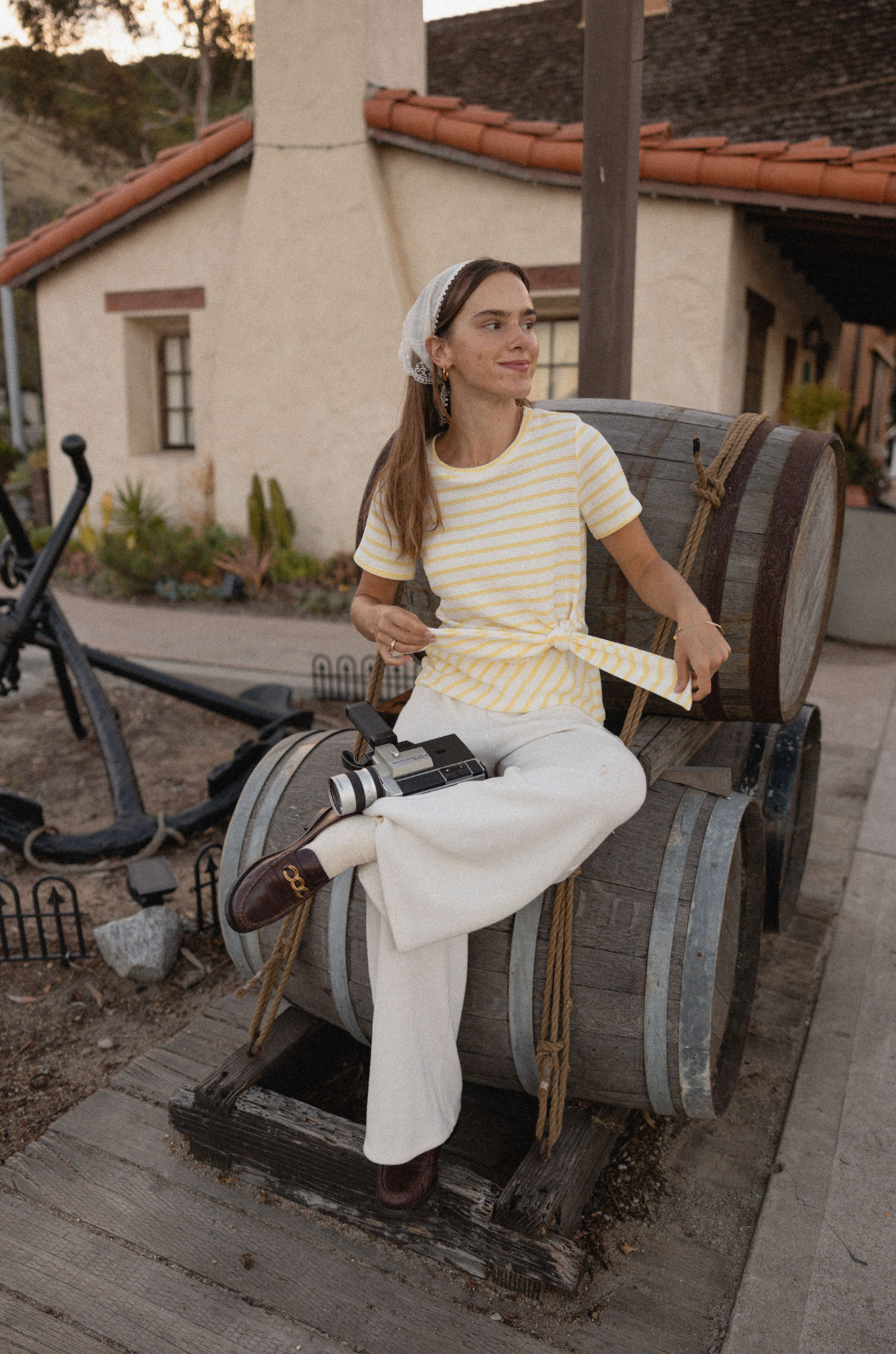 Areum Knot Top Striped
