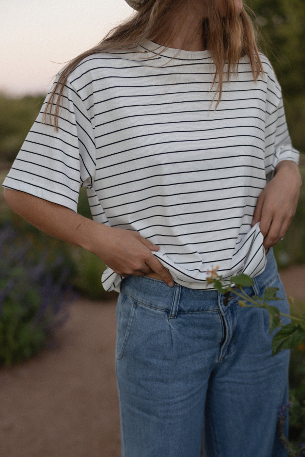 Infinity Oversized Striped Top