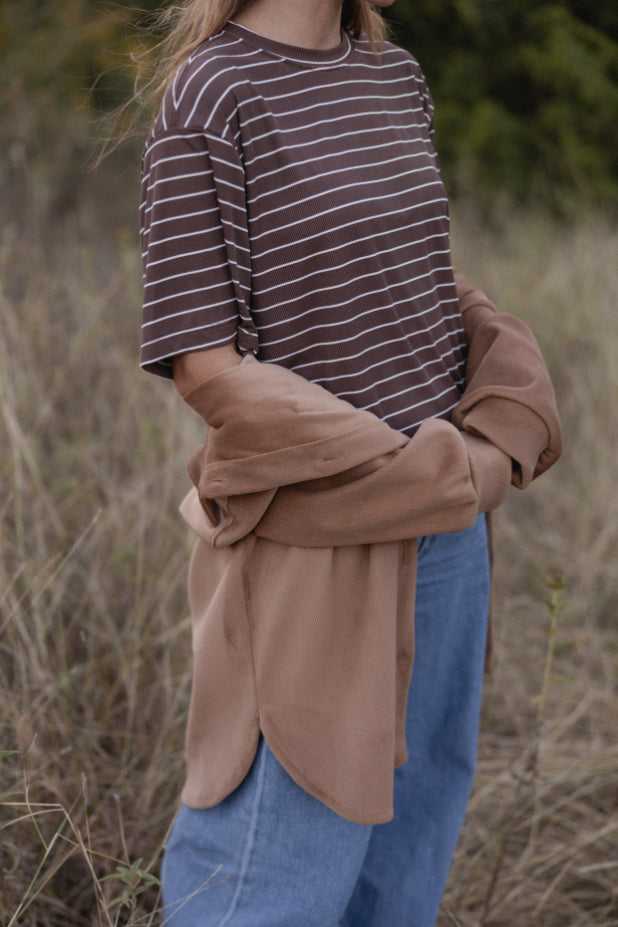Infinity Oversized Striped Top