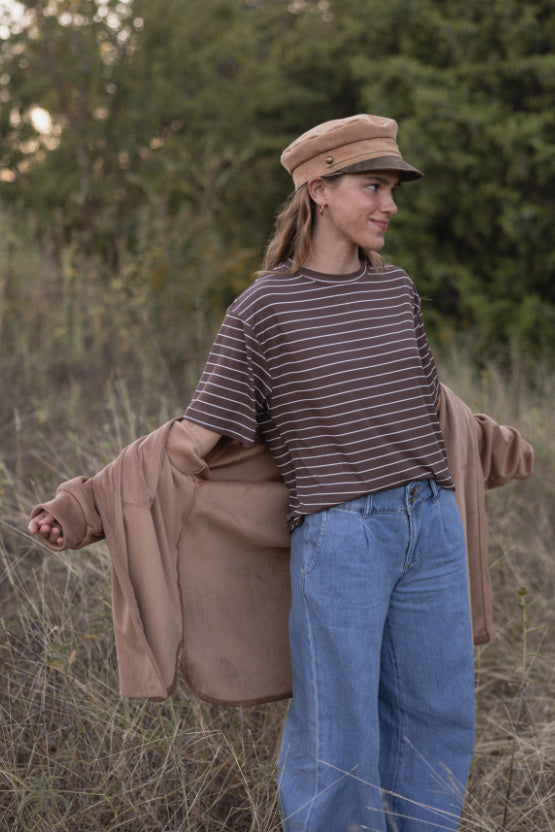 Infinity Oversized Striped Top