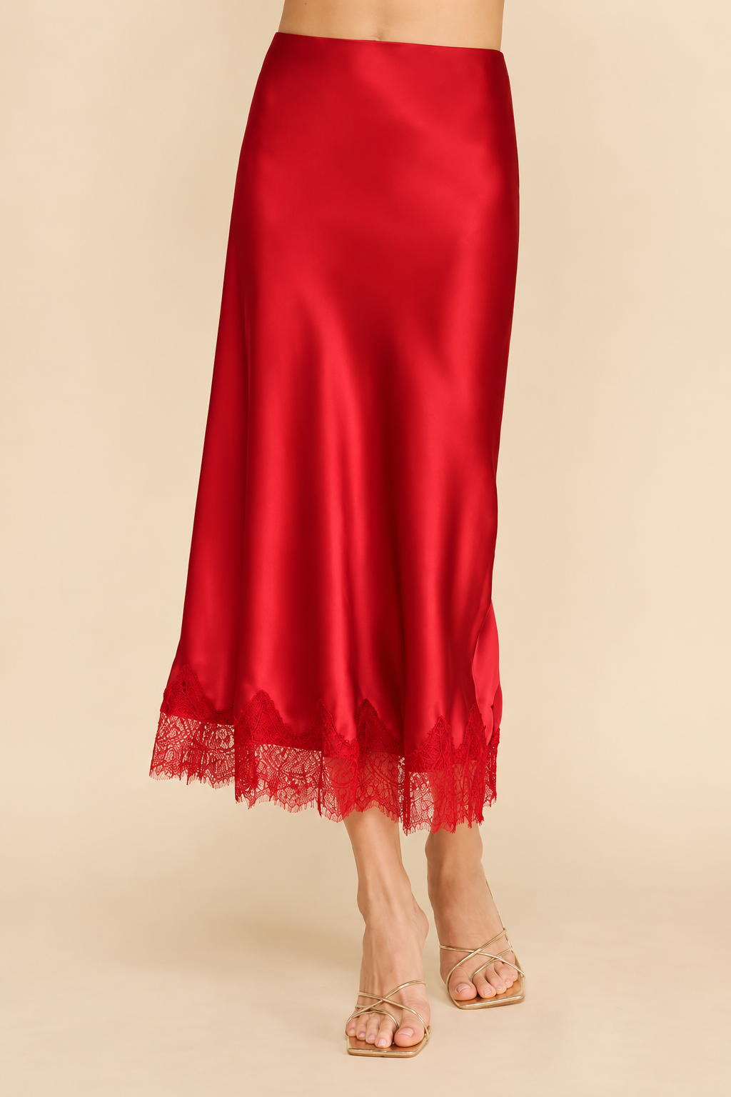 Muse Slip Skirt with Lace Detail