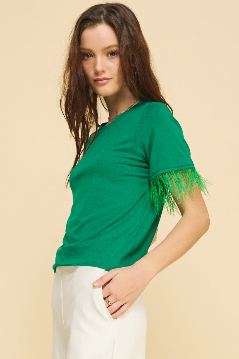 Sunflower Basic t-shirt with Feathers