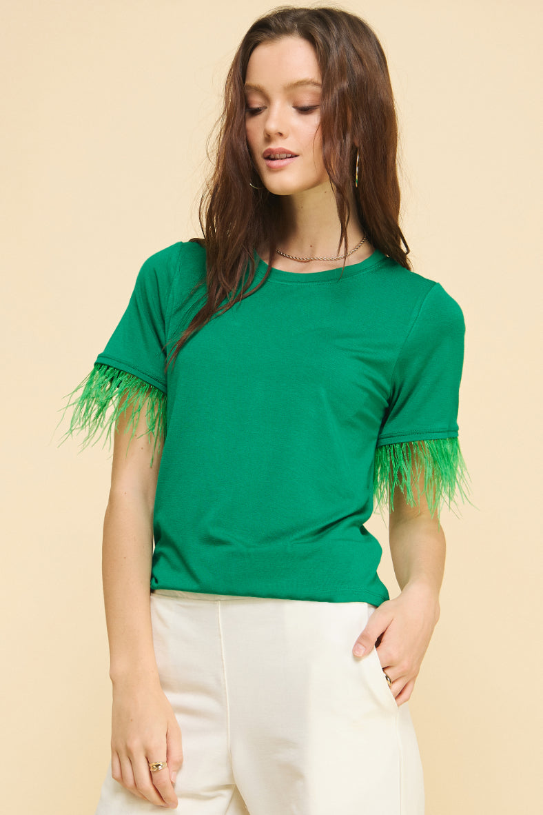Sunflower Basic t-shirt with Feathers