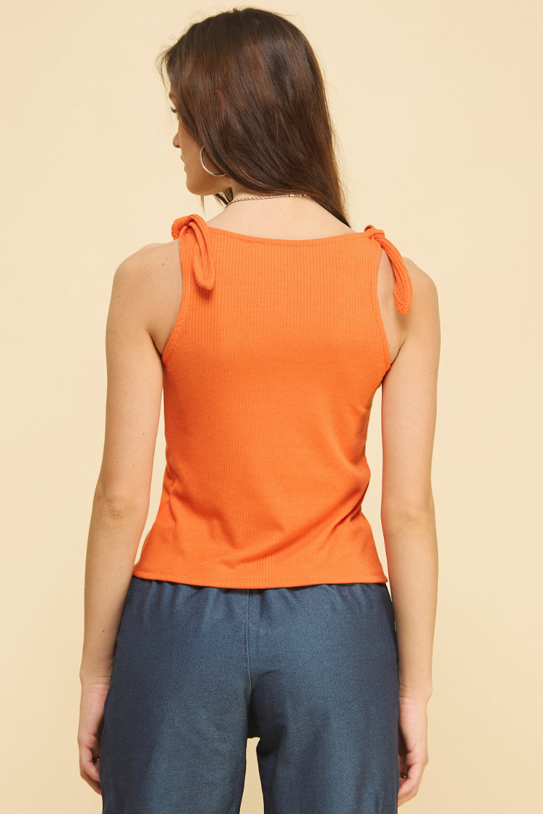 Rib Knot Tank Top