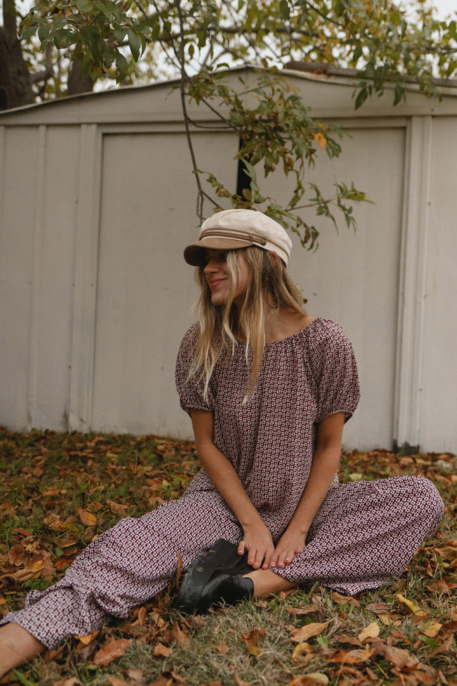 Vintage Flower Pajama Pants