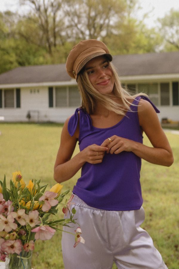 Rib Knot Tank Top